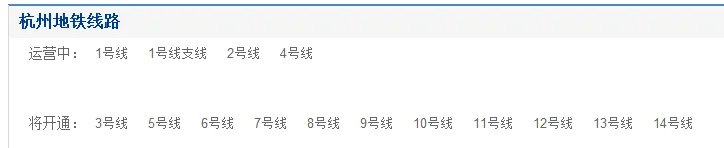 杭州目前有几条地铁线路啊（杭州地面上地铁）5