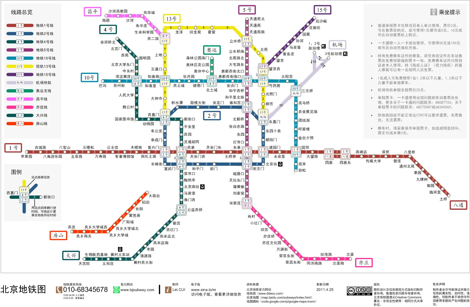 北京地铁路线图(慈寿寺到西苑地铁站)1