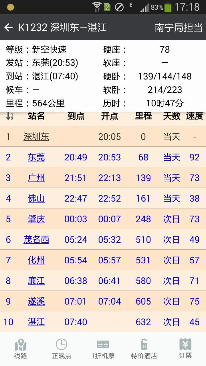 东莞地铁运行时间（东莞地铁站8月8号到湛江的时间表）