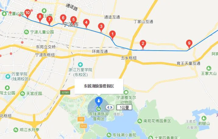 宁波轨道交通3号线的线路站点（宁波地铁线3号线路图）5