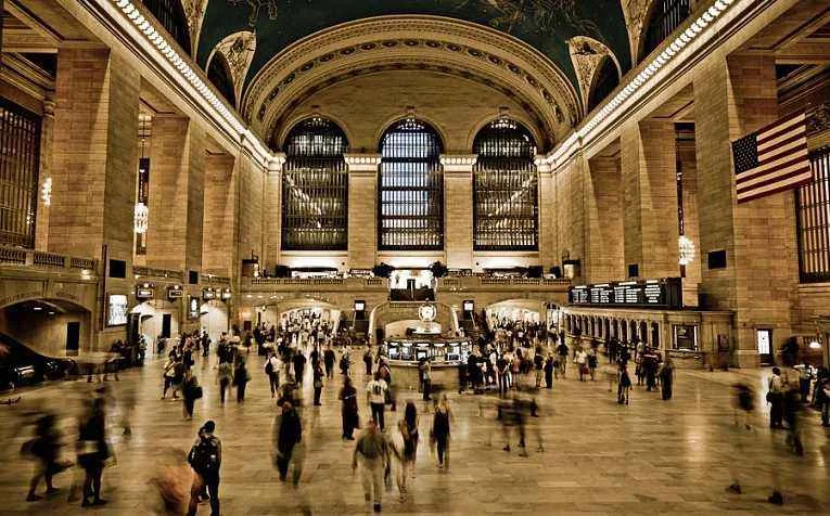 美国有地铁的城市有哪些（纽约曼哈顿地铁站）4
