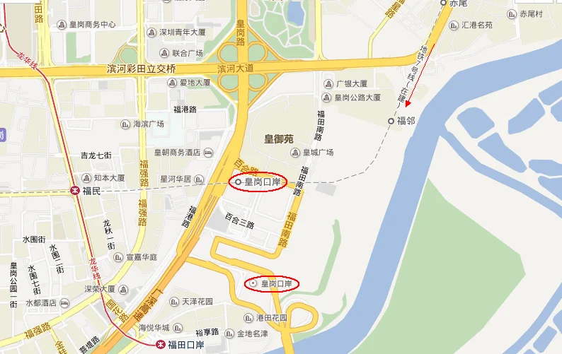 深圳皇岗口岸靠近香港哪个地铁站(深圳皇岗口岸医院附近地铁)