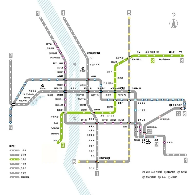 长沙地铁3号线转4长沙地铁3号线转4号线在哪个站(长沙3号线地铁线起始站)1
