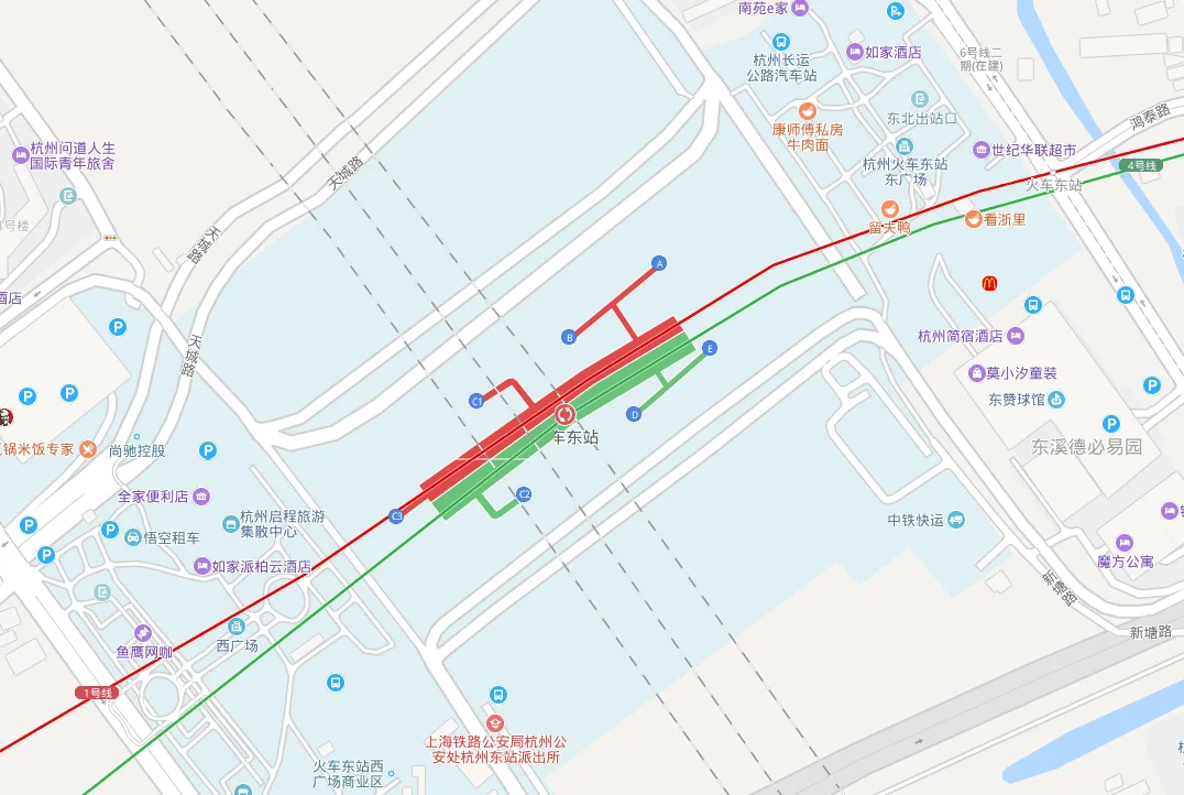 杭州地铁运营时间是早上几点至晚上几点（杭州东站地铁末班车）4