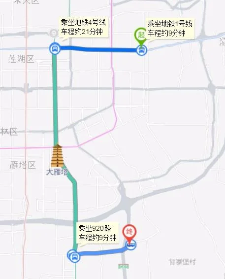 西安万寿路地铁口到长安区复兴路怎么走（西安万寿路地铁b出口方位）3