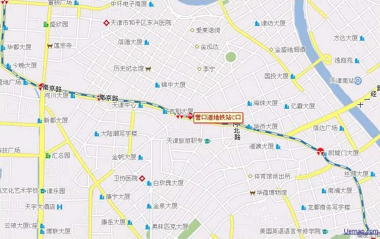 从天津市营口道地铁站到天津站坐几路地铁（天津市营口道地铁站项目）