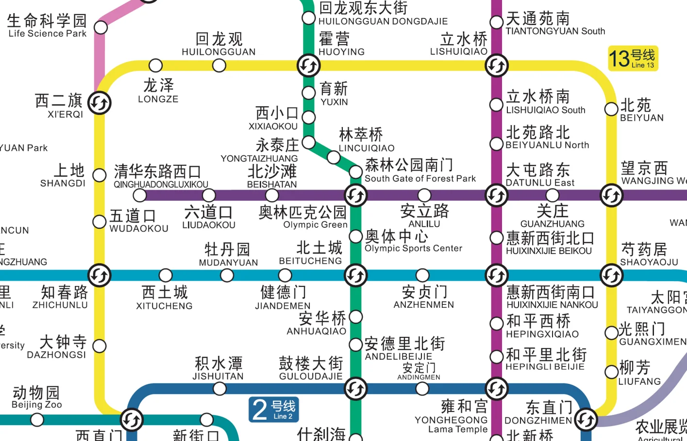 北京地铁13号线都有哪些站（北京地铁13线）3