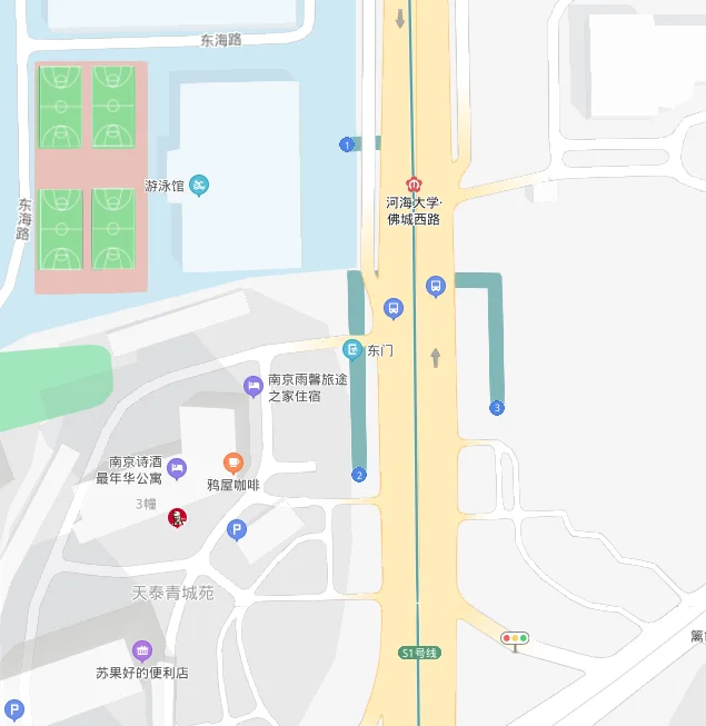 南京地铁3号线那一站离河海大学近(河海大学在地铁几号出口)4