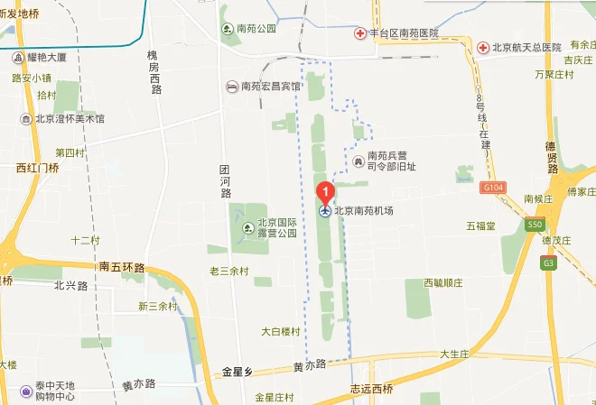 离北京市南苑机场最近的地铁站是哪个(郭公庄地铁到南苑机场)1