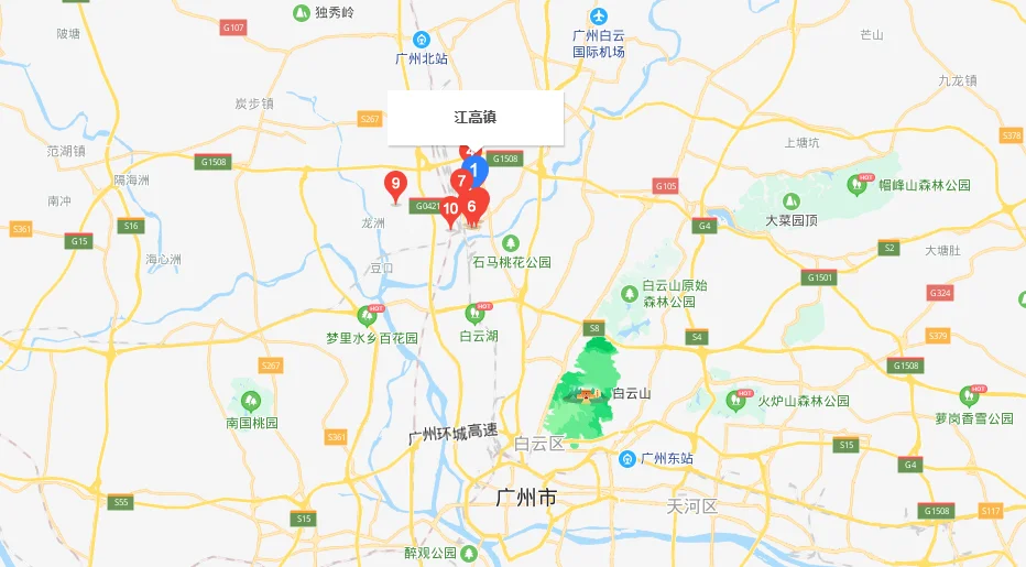 你好！在广州地铁三元里站到江高镇（铁路高架桥）广州北车辆段怎么坐车最快谢谢！（江高铁路）2