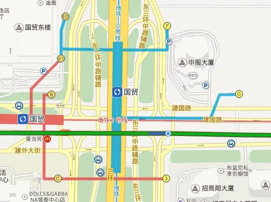 北京地铁站国贸地标(地铁10号线国贸f出口便秘物)