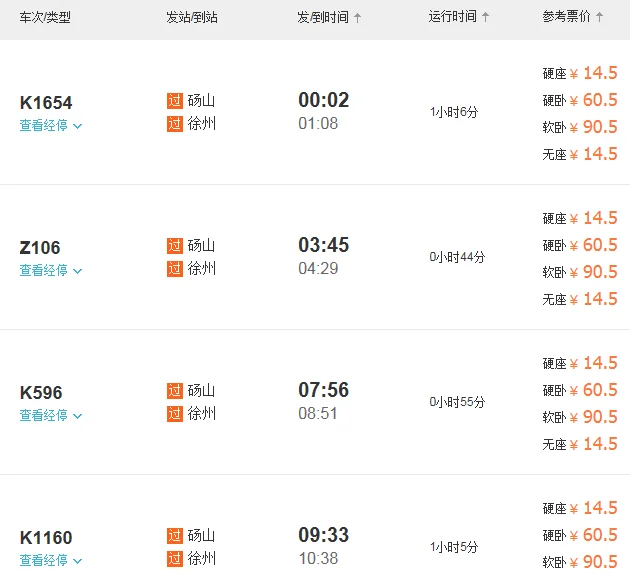 砀山南到昆山南的高铁票(砀山南到徐州东的高铁)4