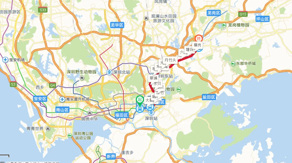 深圳地铁老街到横岗为什么要在塘坑站下车再换乘（老街到永湖地铁站）