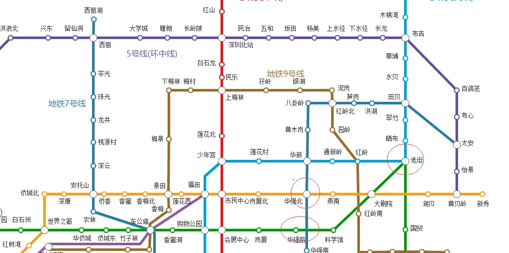 深圳地铁环中线上下班高峰哪些站人最多会很挤（深圳哪个地铁口上下班最挤）1