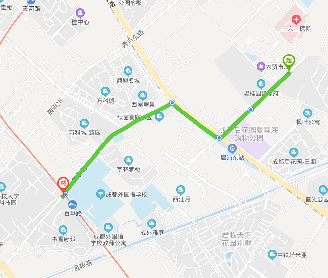 成都东站到百草路怎么走（成都后花园到百草路地铁站）