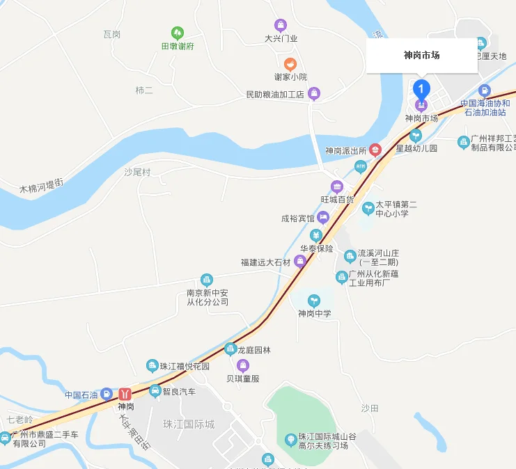 从化地铁神岗站在哪里(从化神岗地铁站出口选址)1