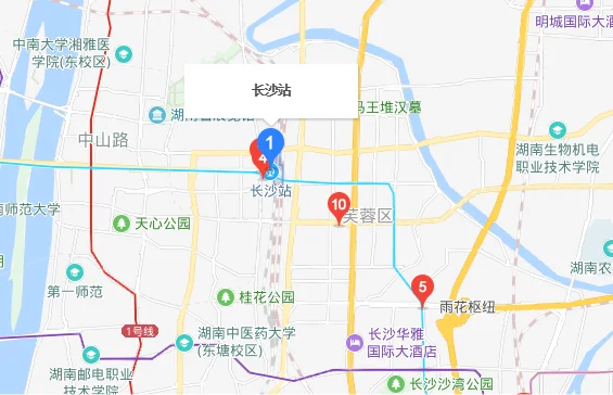 长株潭城铁长沙火车站的点在哪里(长沙城铁2018地铁线路图)5
