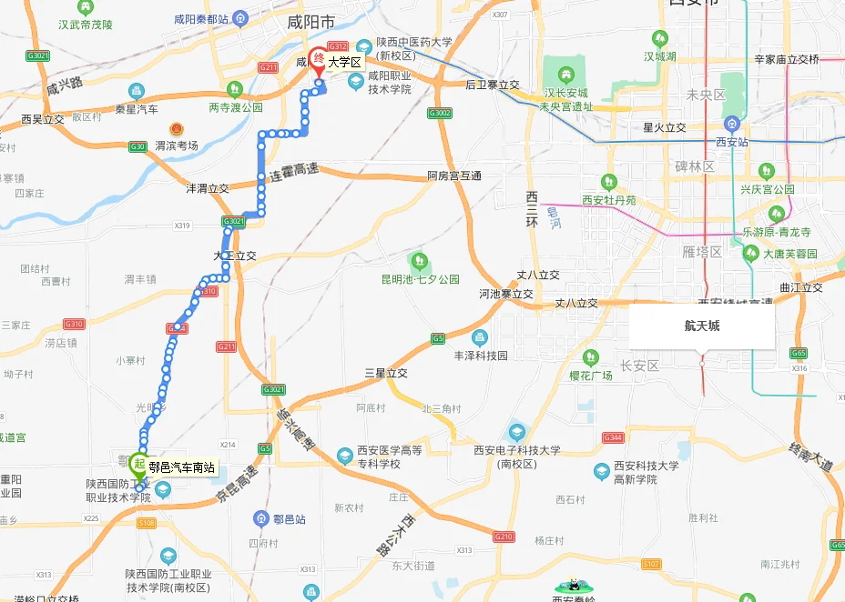 西安地铁2号线在哪里换乘三号线（西安地铁2号线哪站离西航三校近）
