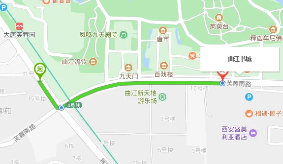 西安地铁3号线能到曲江书城吗(西安曲江书城坐地铁)3