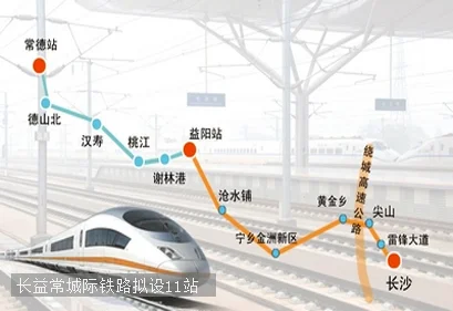 长沙到益阳的城接轻轨什么时候开通（长沙益阳常德城际铁路）2