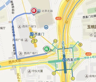 中国铁路K字头D字头T字头Z字头和G字头的时速各是多少（北京市内铁路图）7