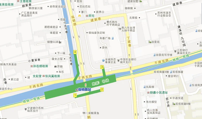 地铁1号线木渎 5号出口什么地方（地铁木渎5好出口）