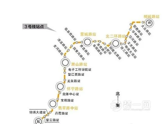 合肥3号线地铁站（合肥地铁3号线各个出口）2