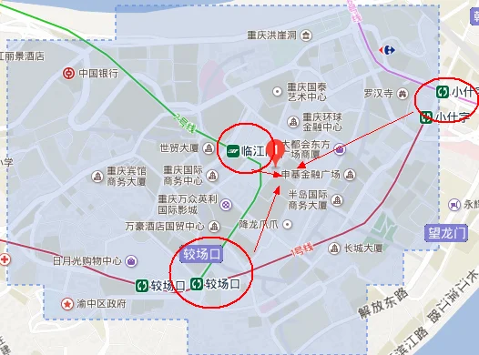 重庆轻轨6号线小什字站哪一个出口距离解放碑女人广场近（小什字地铁哪个出口离解放碑最近）2