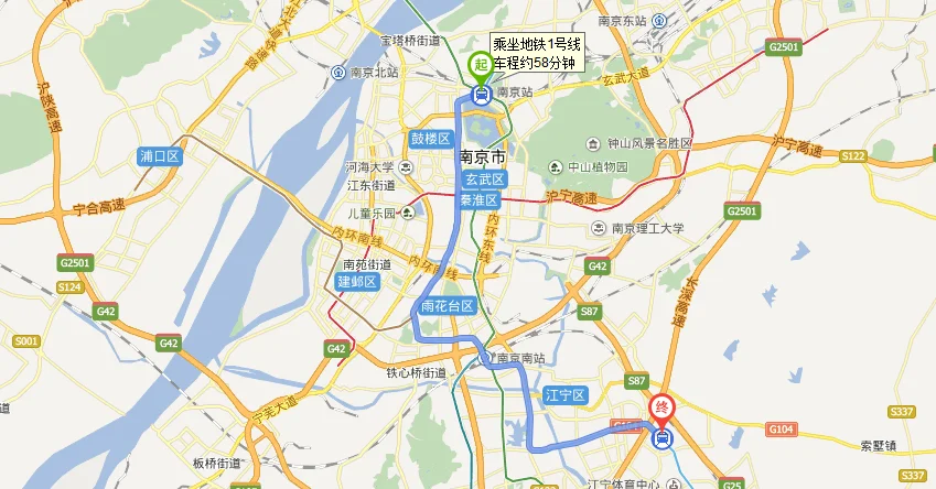 南京南站到江宁坐几路车（南京河定桥地铁站到江宁医院）