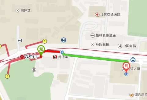 南京地铁2号线汉中门站出口离汉中门大桥多少米(汉中门地铁站几号出口)1