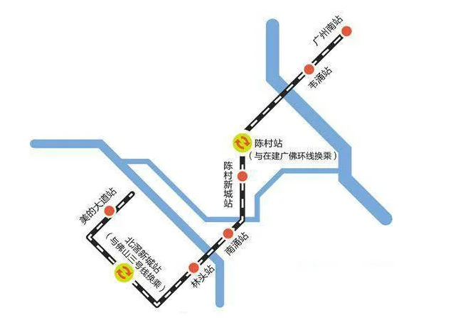 广州地铁7号线西延顺德段进度过半（美的大道地铁站动工）2
