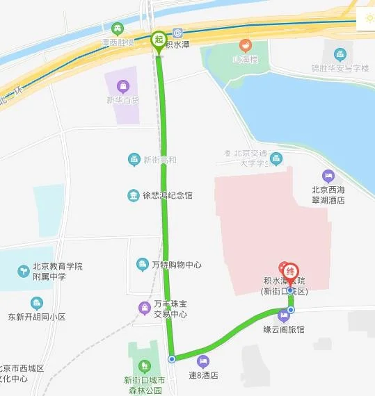从天通苑到北京积水潭医院在地铁积水潭的那个口出来（积水潭医院到积水潭地铁站）1