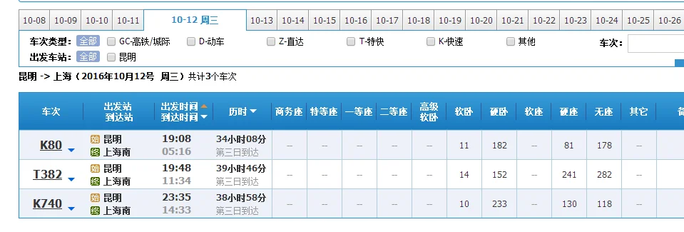 昆明到上海的高铁经过那些车站（昆明到上海的高铁）2