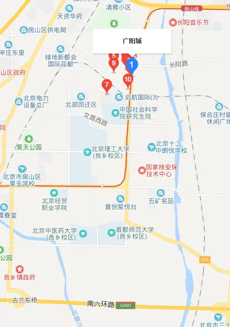 北京广阳城地铁站属于几环（广阳城地铁站）