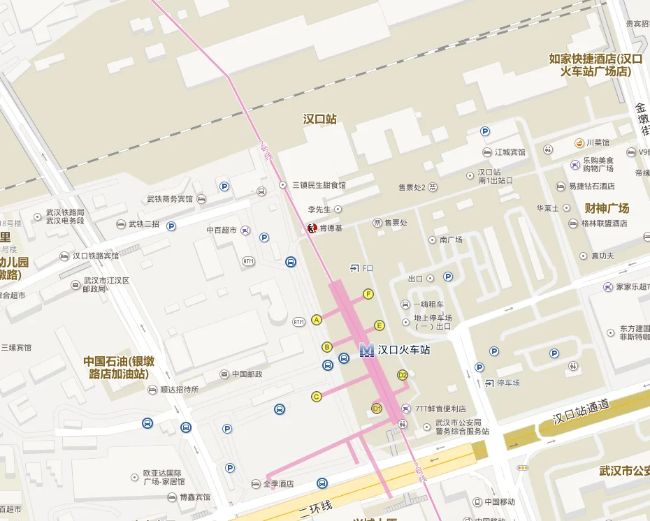 请问一个汉口火车站直到火车站的地铁出口是ABCDEF那个(汉口火车站地铁站f出口)3