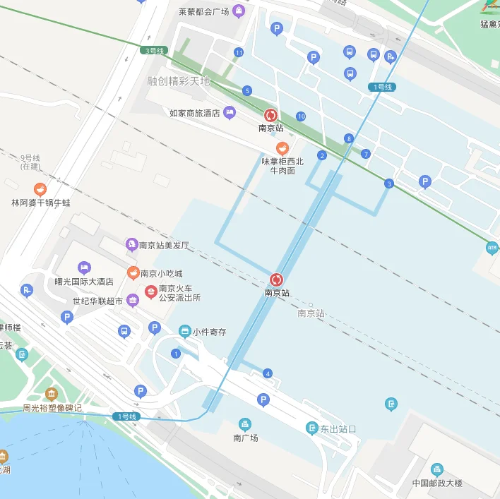 如何乘坐地铁2号线到南京站（南京站到九竹路地铁）3