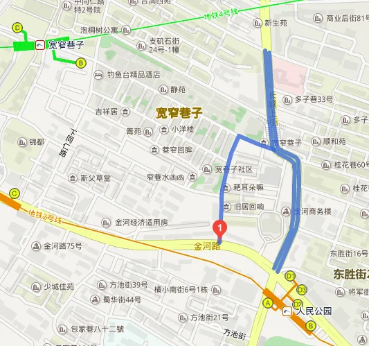 成都地铁宽窄巷子站到长顺中街99号怎么走（成都长顺地铁）4