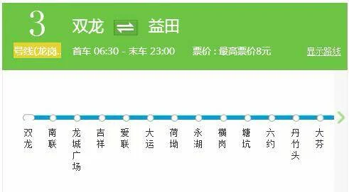 深圳地铁双龙线有哪些站（塘坑双龙地铁时间）