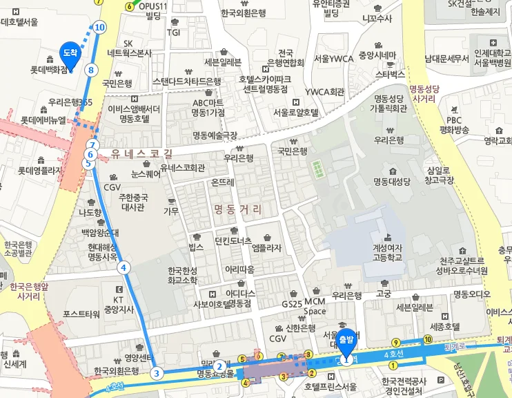 韩国首尔地铁站总共有多少啊~~（韩国明洞最近的地铁站）3