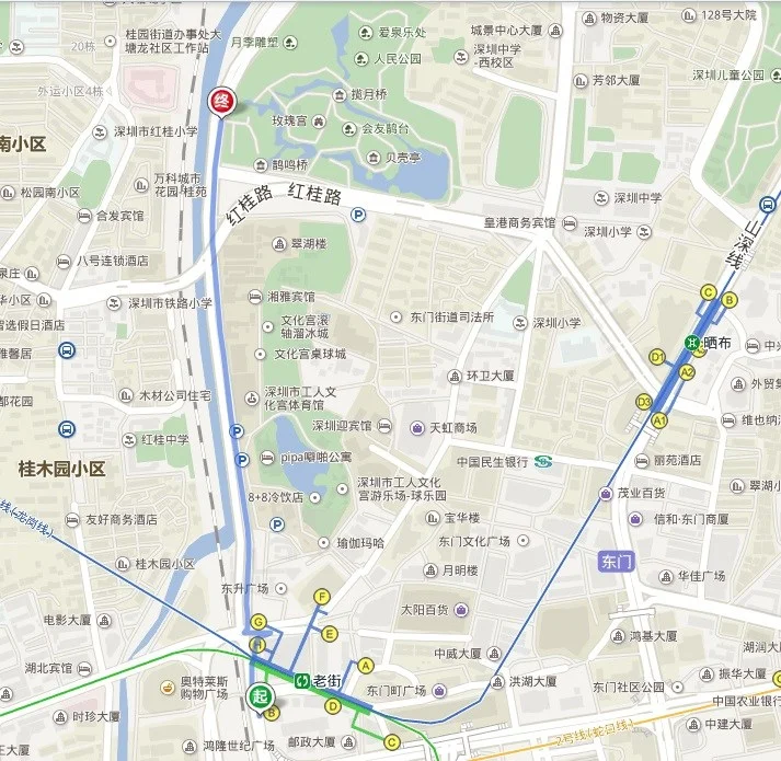 深圳地铁老街站东门在哪个出口啊（去老街地铁B出口怎么走）3
