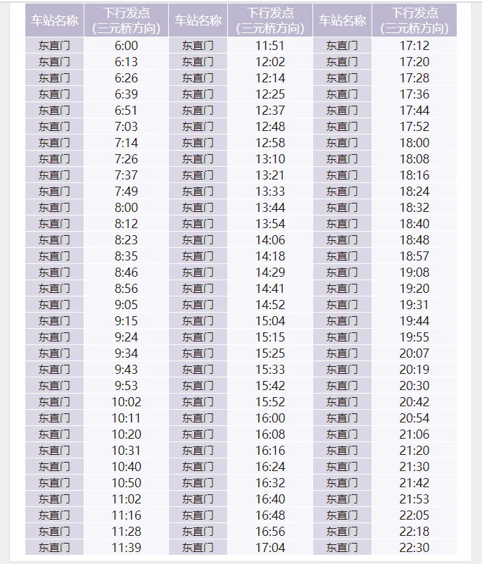 首都机场地铁线时间段(机场线地铁早班)3