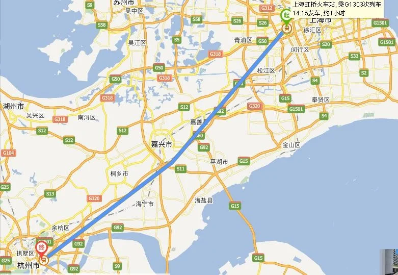 上海附近高铁地图（上海高铁地图）2