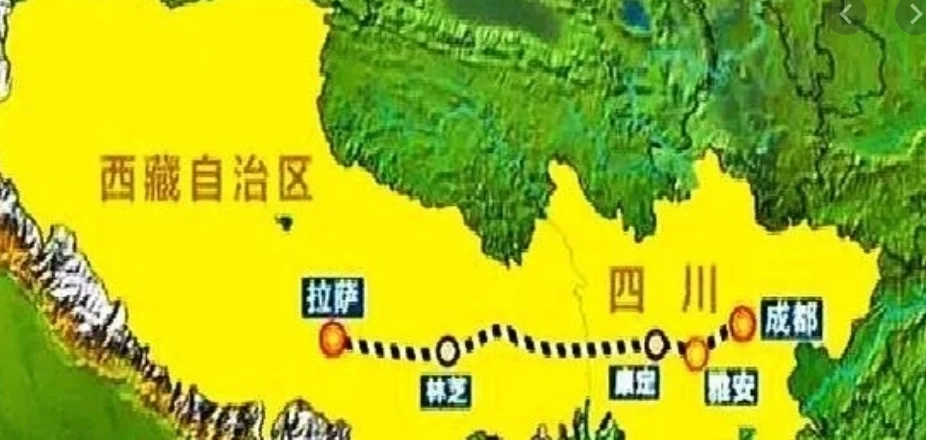 川藏铁路路线(川藏高铁)1