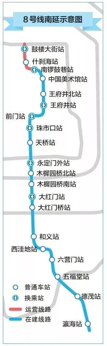北京地铁六号线线路图(北京城市轨道交通线网图2018)