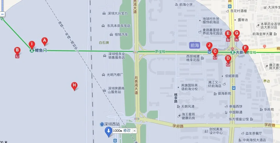 离深圳西最近的地铁站是哪个啊(地铁站在深圳西那边)3