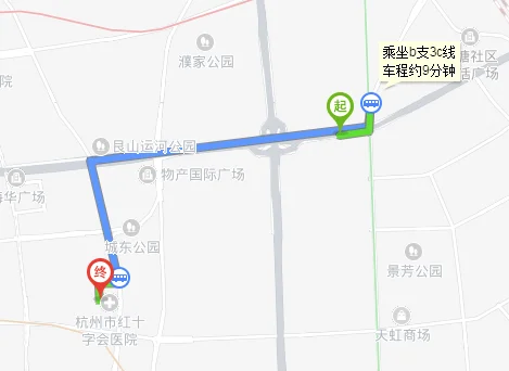 杭州地铁建国北站到红十字会医院哪个出口（杭州红十字会医院坐几号地铁）