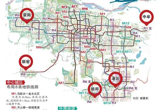 郑州地铁 规划路线图(地图)要清晰版的(郑州市轨道交通12线)
