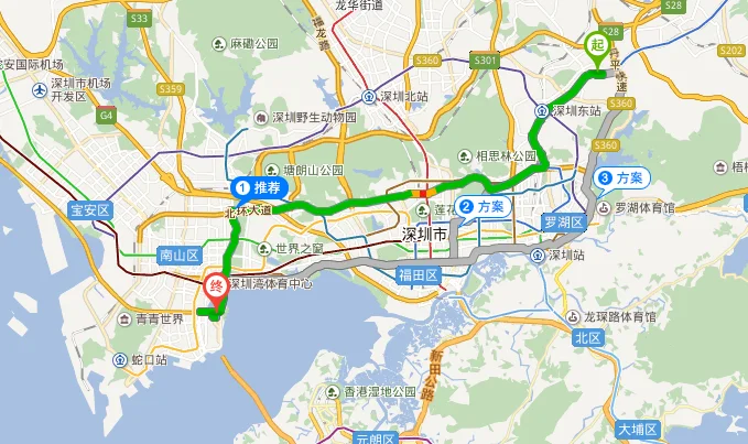 如何坐地铁去深圳湾口岸（丹竹头到深圳湾地铁站D出口）3