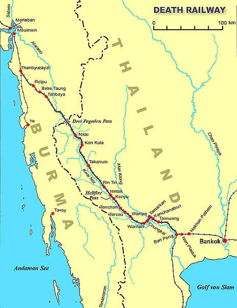 中国到老挝到泰国的铁路线沿线的地形特征(泰国铁路线路)6