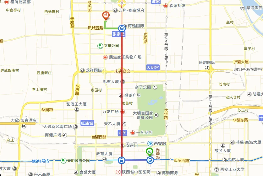 西安地铁4号线的站点设置(西安地铁文景路站B口)4